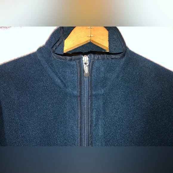 Patagonia Men’s Synchilla Full Zip Fleece Jacket size Lg Navy pockets #25395 - Picture 3 of 14